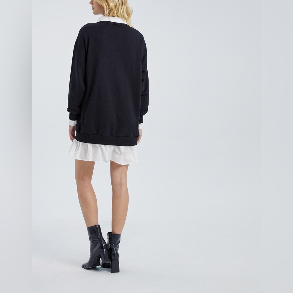 Urban Revivo Sweater Shirt Dress - Picture 5 of 8